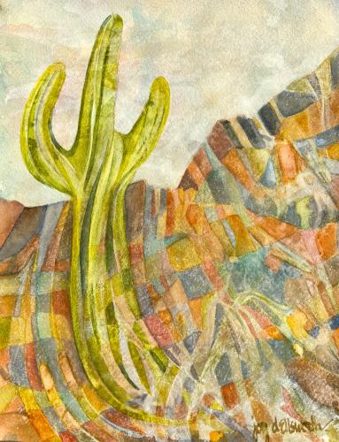 Mosaic Saguaro by Joy Ellsworth